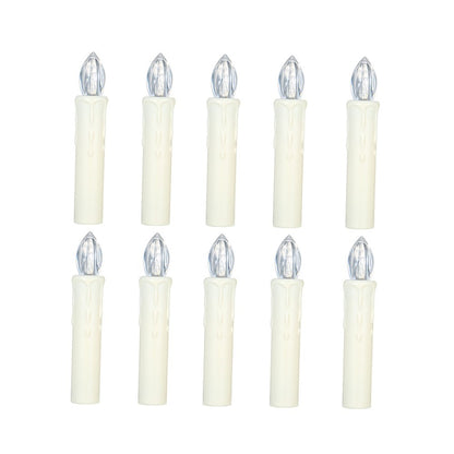 Realistic Warm White LED Flameless Candles with Remote Control for Party Decoration