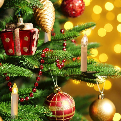 Realistic Warm White LED Flameless Candles with Remote Control for Party Decoration