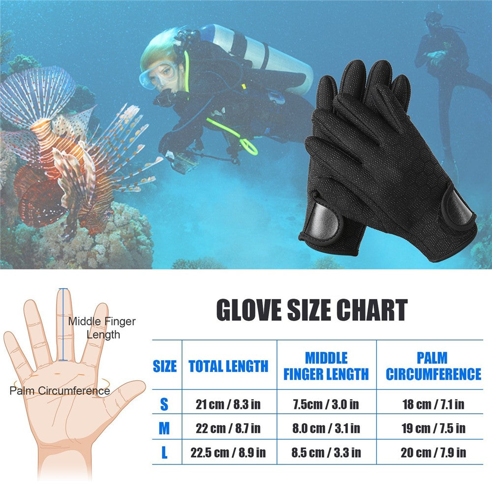 1.5mm Neoprene Diving Gloves Women Men Anti-slip Snorkeling Gloves for Swimming Surfing Sailing Kayaking