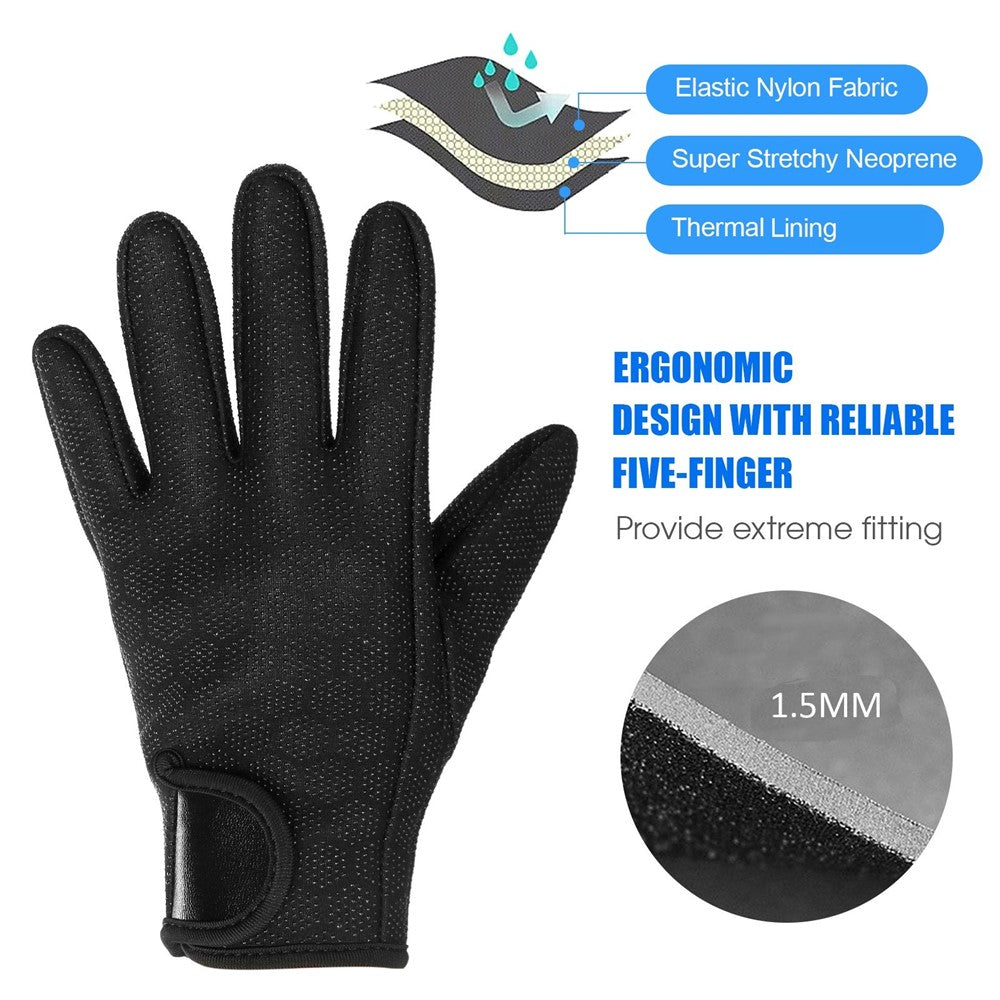 1.5mm Neoprene Diving Gloves Women Men Anti-slip Snorkeling Gloves for Swimming Surfing Sailing Kayaking