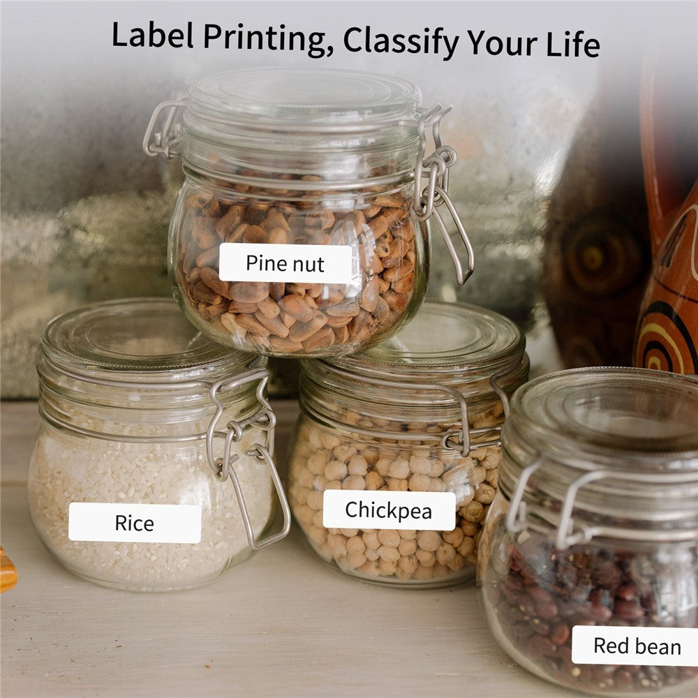PERIPAGE 3Pcs/Set 15mm Waterproof Oil-proof Label Thermal Paper Self-Adhesive Sticker Printable Paper Roll Label Paper Clear Printing for PeriPage A6/A9/A9s/A9 Pro/A9 Max/A9s Max