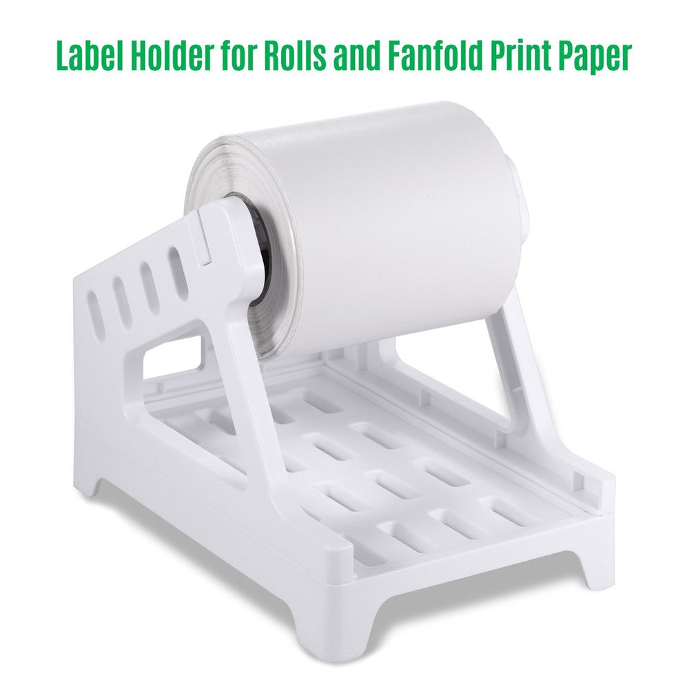 Label Holder Thermal Label Holder for Rolls and Fan-Fold Labels Work with Desktop Label Printers