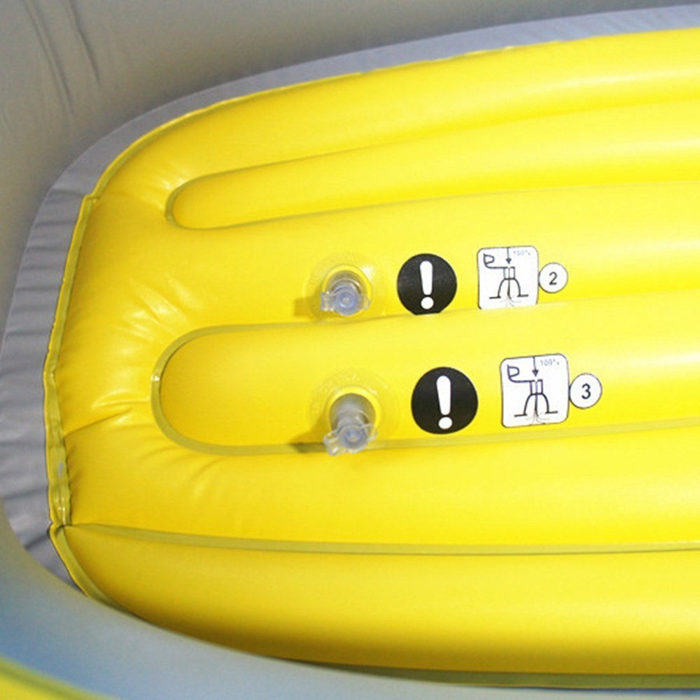 Inflatable Boat Fishing Boat with Double Valve for One Adult and One Child Summer Fun Boat Canoe Kayak