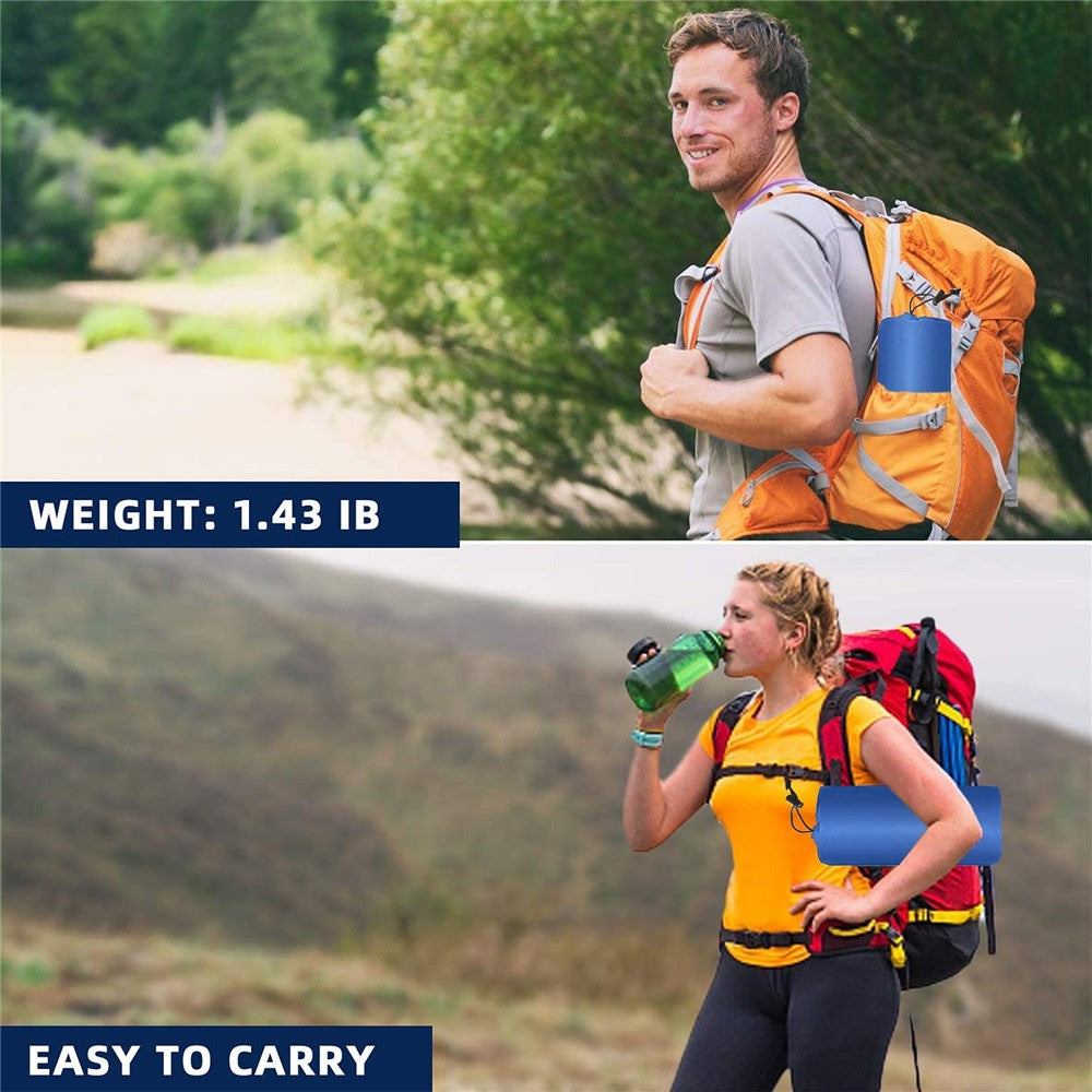 Camping Mat Ultralight Inflatable Sleeping Mattress Hiking Trekking Portable Travel Waterproof Sleeping Folding Bed with Air Pillow