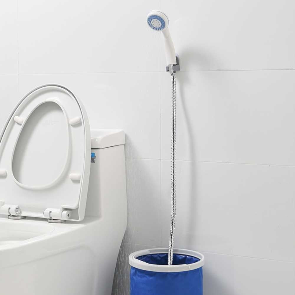 Portable Camping Pet Cleaning Beach Washing Shower 4.9ft Hose Outdoor Shower Device with Rechargeable Pump
