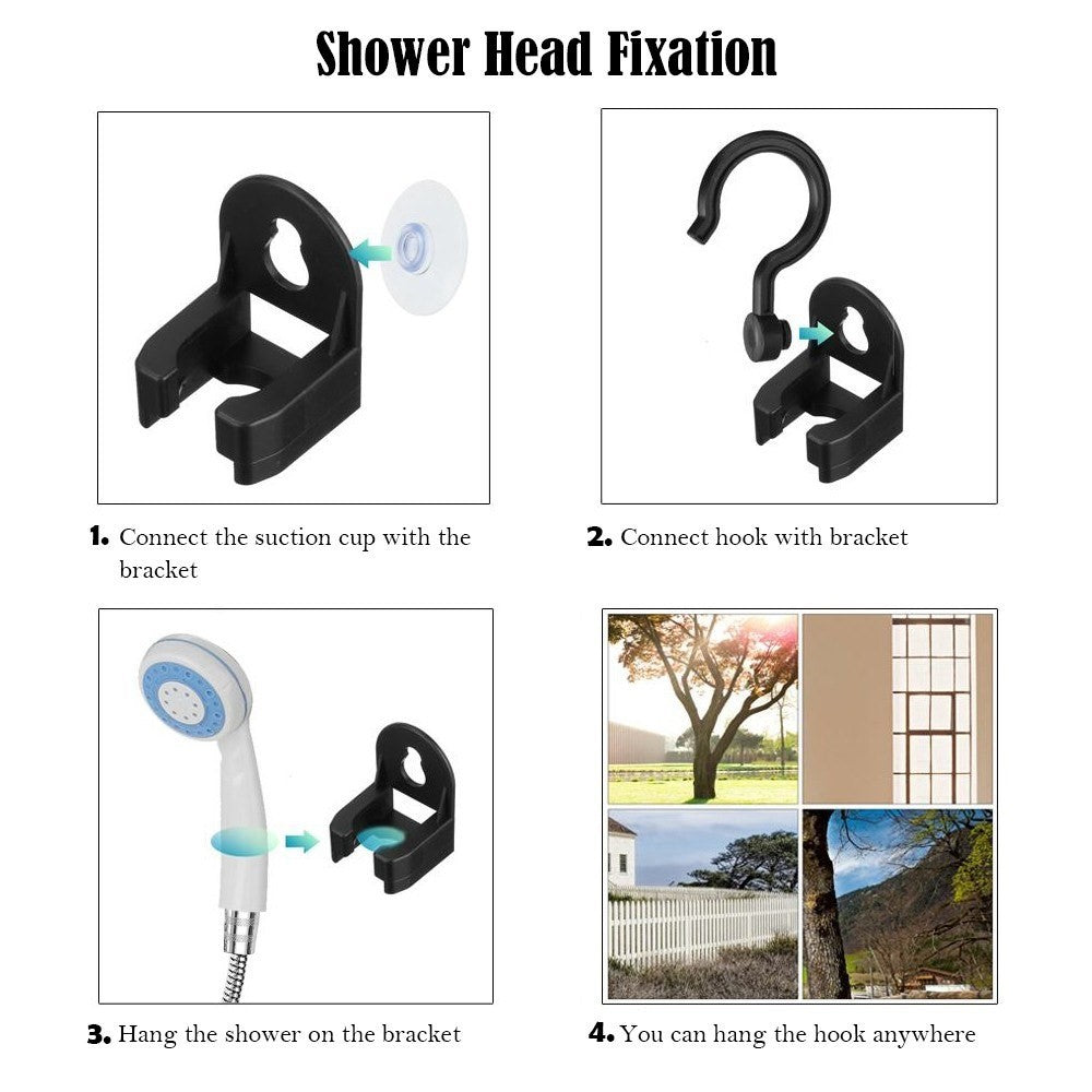 Portable Camping Pet Cleaning Beach Washing Shower 4.9ft Hose Outdoor Shower Device with Rechargeable Pump