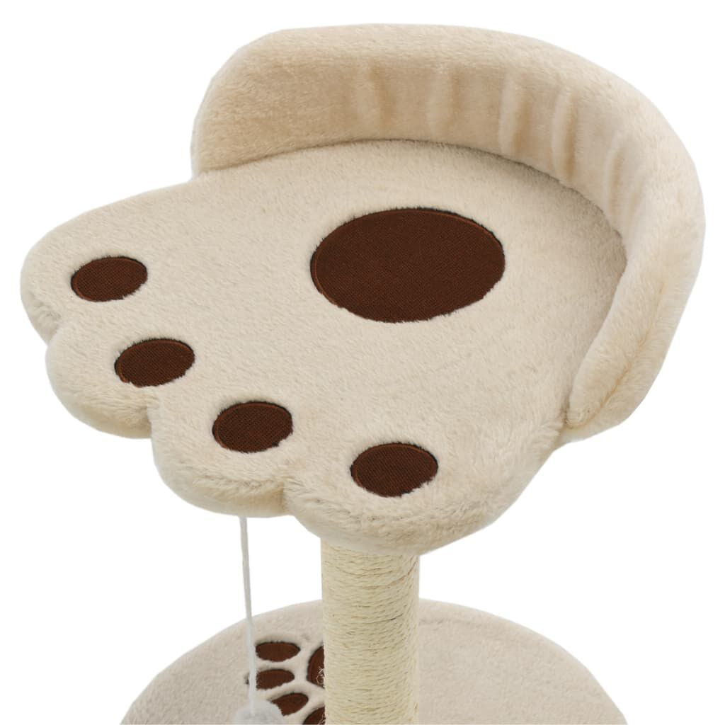 Katzen-Kratzbaum Sisal 40 Cm Beige Und Braun