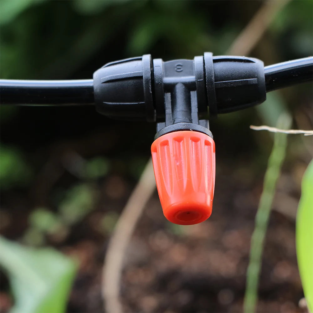 15-teiliges Nebeldüsen-Set für Gartenbewässerung – 1/4” Sprühdüsen mit Verriegelung für 4/7 mm Schlauch