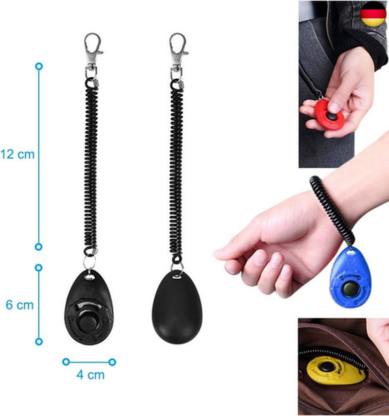 Diyife Hunde Clicker, 4 Stück Trainings-Clic