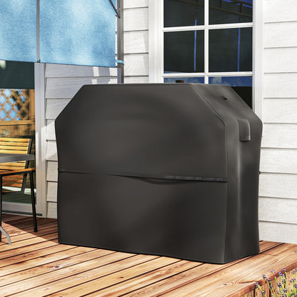 Grillabdeckung BBQ Abdeckung Gasgrill Abdeckhaube Mit Klettverschlüs