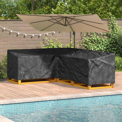 Wasserdichte L-Form Gartenmöbel-Abdeckung 220 cm - Robust & Stilvoll aus 210D Oxford-Gewebe
