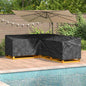 Wasserdichte L-Form Gartenmöbel-Abdeckung 220 cm - Robust & Stilvoll aus 210D Oxford-Gewebe