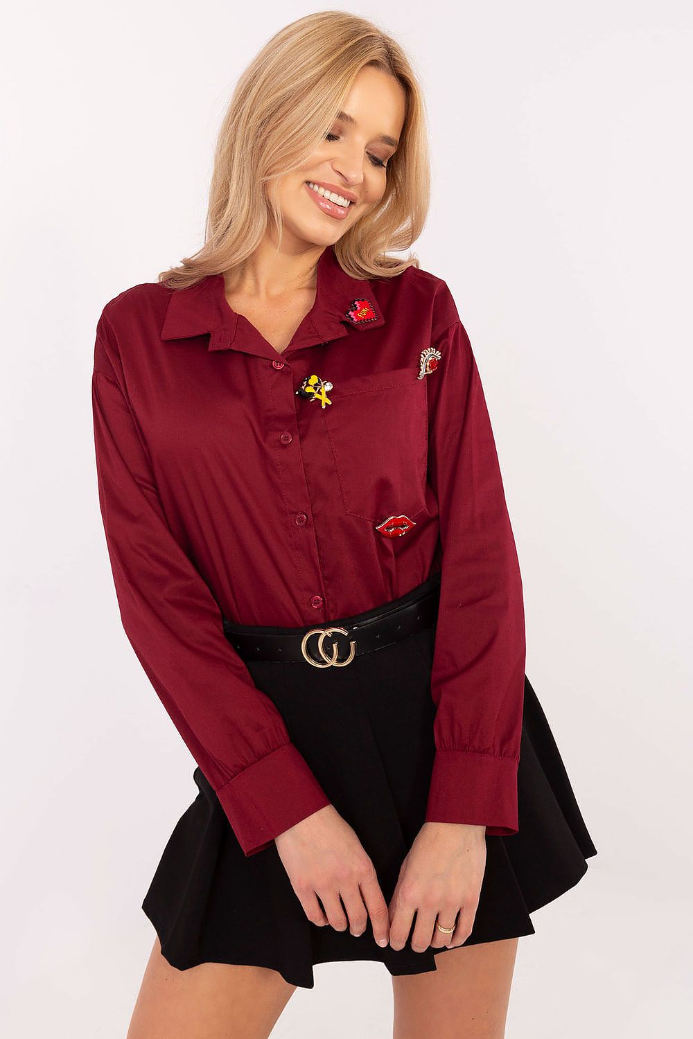  Langarm Hemd model 204357 Italy Moda 