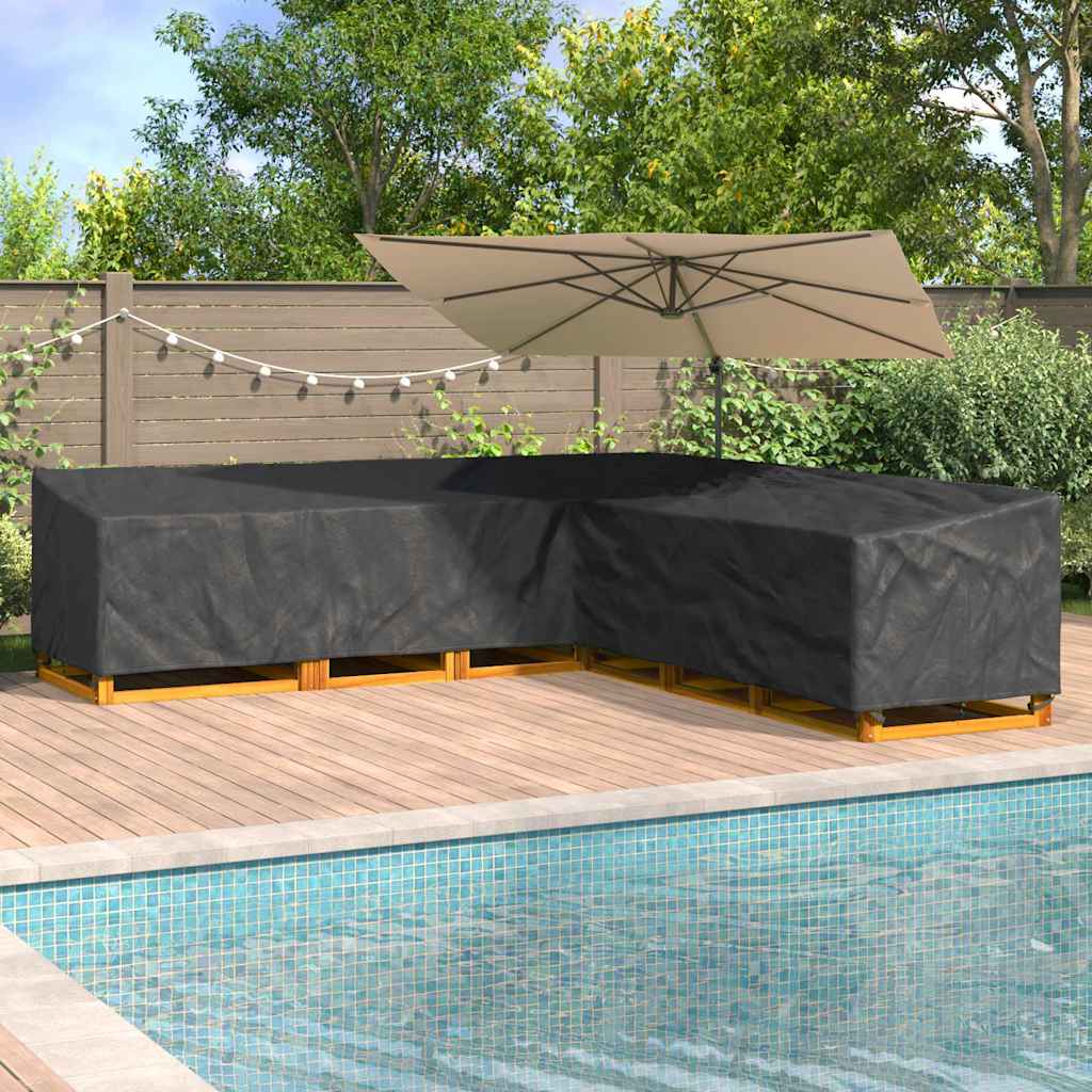Wasserdichte L-Form Gartenmöbel-Abdeckung 220 cm - Robust & Stilvoll aus 210D Oxford-Gewebe