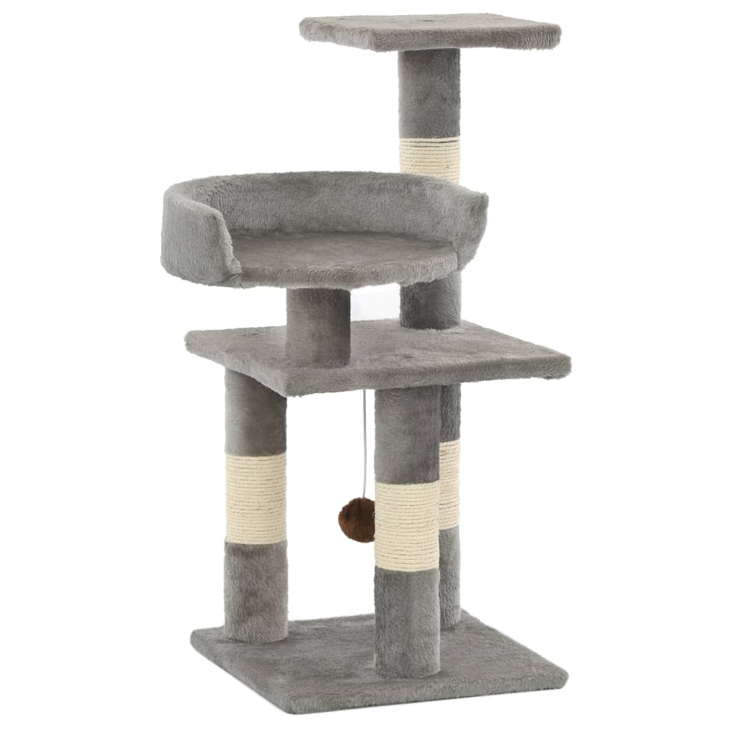 Kratzbaum für Katzen 65 cm – Sisal Kratzsäule mit stabilem Stand