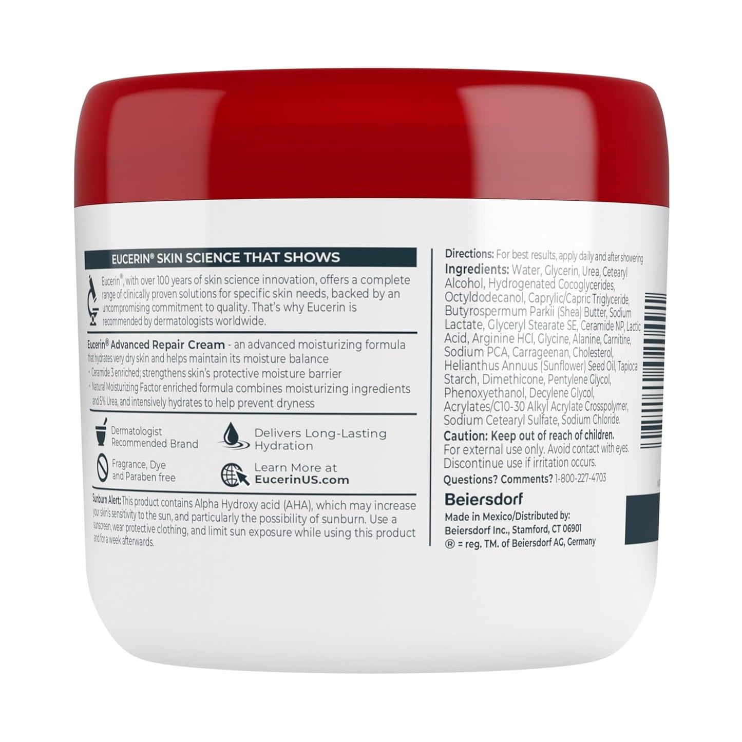 Eucerin Advanced Repair Creme 16 Ounce (Packaging May Vary)