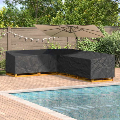 Wasserdichte L-Form Gartenmöbel-Abdeckung 220 cm - Robust & Stilvoll aus 210D Oxford-Gewebe
