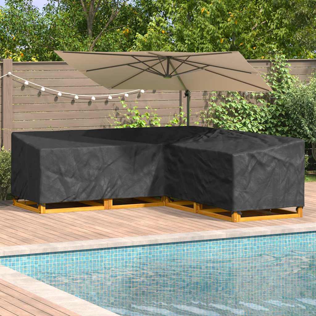 Wasserdichte L-Form Gartenmöbel-Abdeckung 220 cm - Robust & Stilvoll aus 210D Oxford-Gewebe