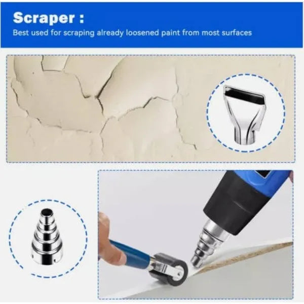 Heißluftpistole 2000W – 2 Temperaturstufen für Handwerk & DIY