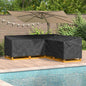 Wasserdichte L-Form Gartenmöbel-Abdeckung 220 cm - Robust & Stilvoll aus 210D Oxford-Gewebe