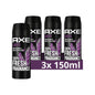 Axe Deospray Excite Deodorant without Aluminum with Effective Protection against Body Odor 3-Pack (3X 150 Ml)