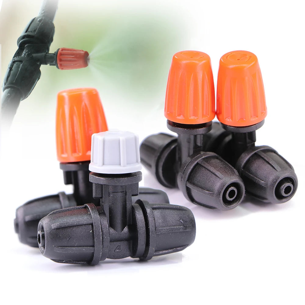 15-teiliges Nebeldüsen-Set für Gartenbewässerung – 1/4” Sprühdüsen mit Verriegelung für 4/7 mm Schlauch