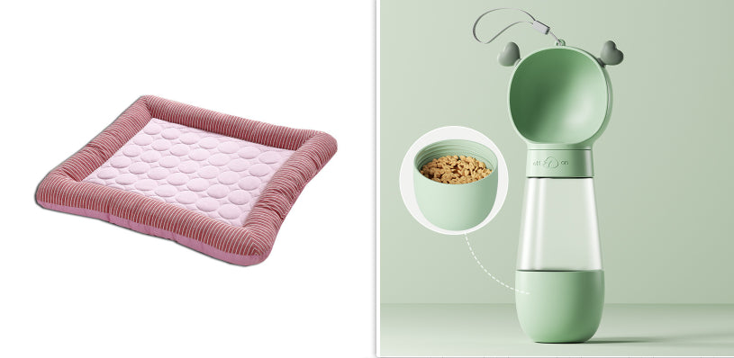 Kühlmatte für Hunde & Katzen – Sommer Kühlpad aus Ice Silk (atmungsaktiv & weich)