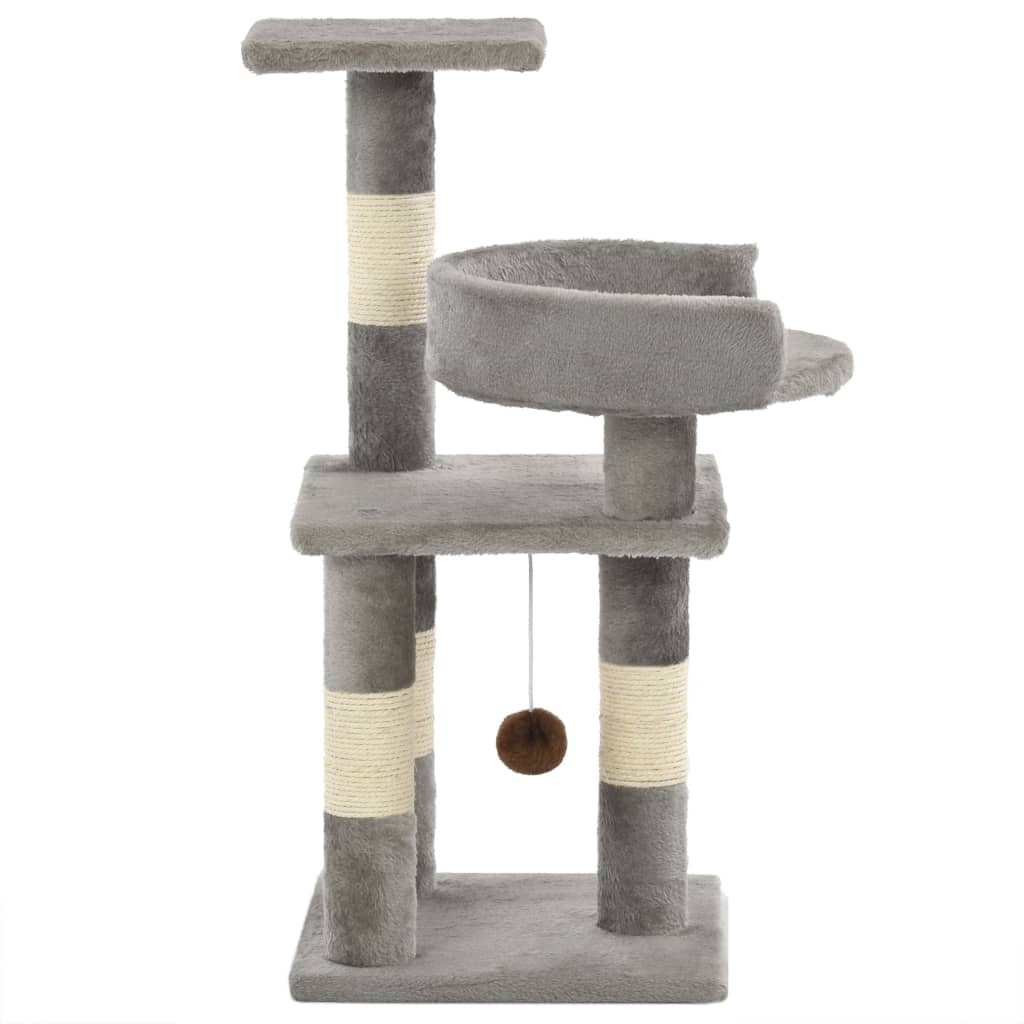 Kratzbaum für Katzen 65 cm – Sisal Kratzsäule mit stabilem Stand