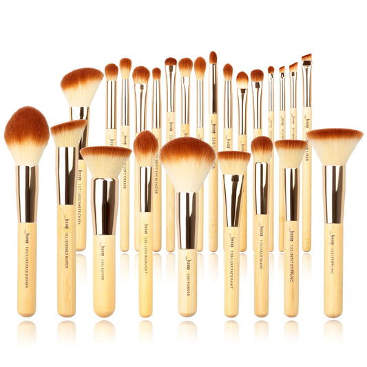 Jessup Make-Up-Pinsel-Set Aus Bambus T135, 25 Stück, Grundierung, Puder,