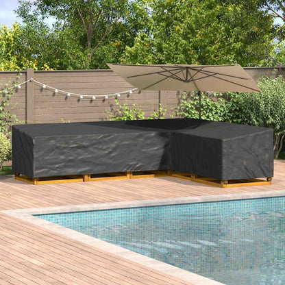 Wasserdichte L-Form Gartenmöbel-Abdeckung 220 cm - Robust & Stilvoll aus 210D Oxford-Gewebe