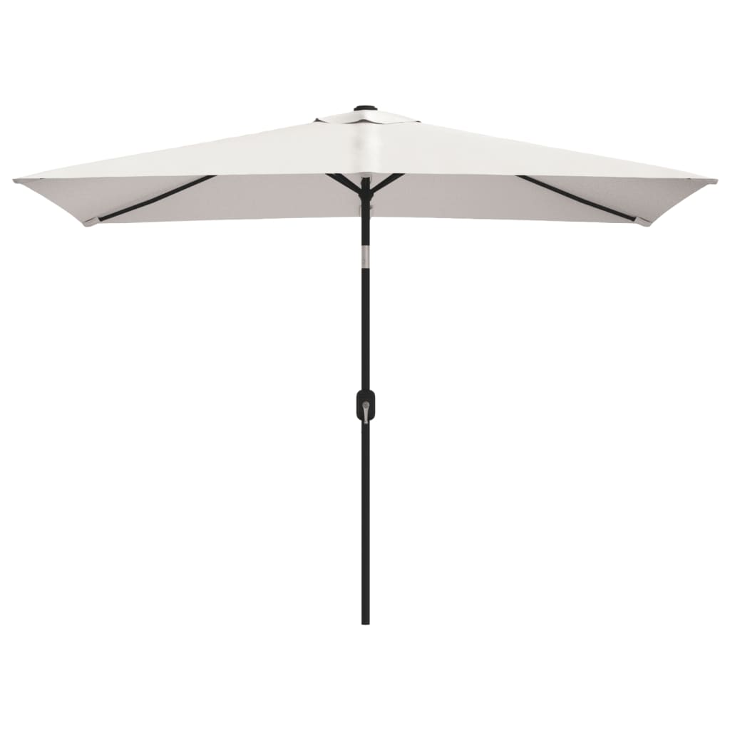 vidaXL Sonnenschirm 200 x 300 cm Sandweiß Rechteckig