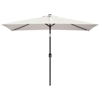 vidaXL Sonnenschirm 200 x 300 cm Sandweiß Rechteckig