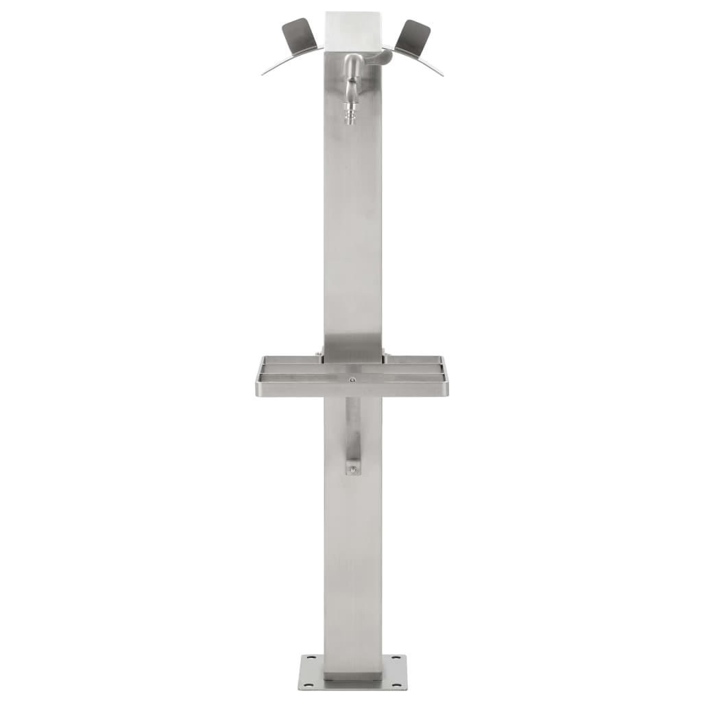 vidaXL Wassersäule Edelstahl 95 cm Wasserhahn