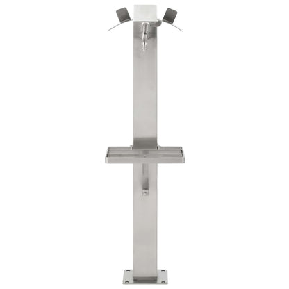 vidaXL Wassersäule Edelstahl 95 cm Wasserhahn