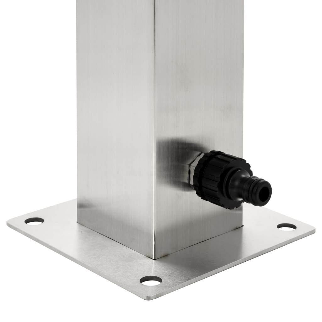 vidaXL Wassersäule Edelstahl 95 cm Wasserhahn