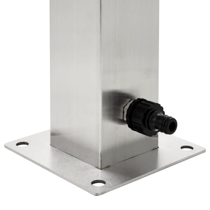 vidaXL Wassersäule Edelstahl 95 cm Wasserhahn
